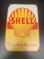 Shell metalen bord, Ophalen of Verzenden, Zo goed als nieuw