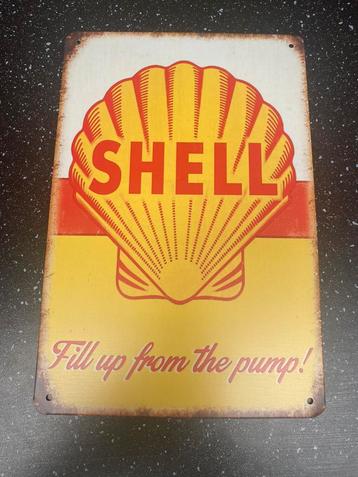 Enseigne métallique Shell, Enlèvement ou Envoi, Comme neuf