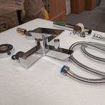 Badkraan chroom muurbevestiging compleet + handdouche nr143, Huis en Inrichting, Ophalen of Verzenden, Nieuw