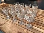 Vintage jenever glazen, Verzamelen, Glas en Drinkglazen, Ophalen, Zo goed als nieuw