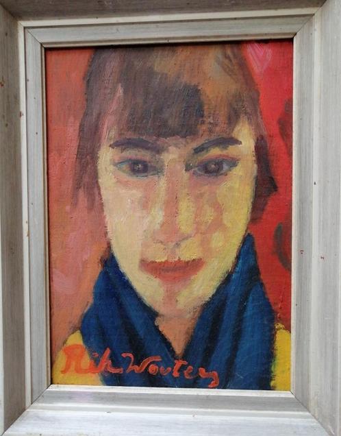 Rik Wouters "" portret '' Nel '' olieverf op paneel 40 x 30, Antiek en Kunst, Kunst | Schilderijen | Klassiek, Verzenden