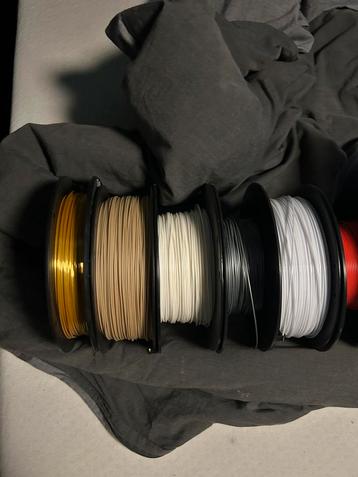 9 rollen voor 3D-printers van 1,75 mm!! beschikbaar voor biedingen