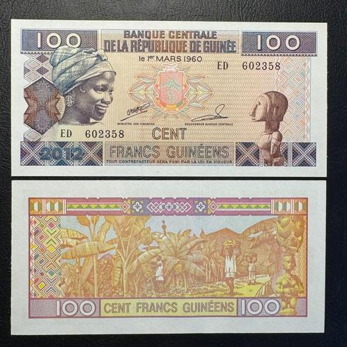 Guinee - 100 Francs 2012 - P 35b - UNC - 695-2, Postzegels en Munten, Bankbiljetten | Afrika, Los biljet, Guinee, Ophalen of Verzenden