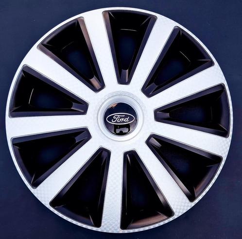 Wieldoppen FORD | Zwart-Zilver 🔥 | 13 t/m 17 Inch, Auto diversen, Wieldoppen, Nieuw, Ophalen of Verzenden