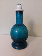 Ancienne bouteille bleue lampe à huile veilleuse 8 nuits 5 c, Antiquités & Art, Enlèvement ou Envoi