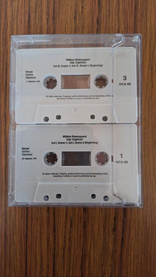 Double cassette audio La Tempête de William Shakespeare., CD & DVD, Cassettes audio, Comme neuf, Enlèvement ou Envoi