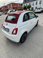 Te koop Fiat 500 Cabrio, Auto's, Fiat, Cabriolet, Leder en Stof, Wit, Overige kleuren