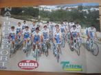 wielerposter  1995 team carrera  marco pantani, Verzamelen, Sportartikelen en Voetbal, Verzenden, Gebruikt