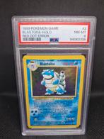 Blastoise Holo Red Dot Error Base Set PSA 8, Ophalen of Verzenden, Zo goed als nieuw