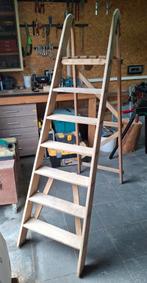 Oude houten ladder, Doe-het-zelf en Bouw, Ladders en Trappen, Ophalen, Gebruikt, Ladder