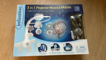 Infantino 3 in 1 projector Muziek Mobiel, Enlèvement, Utilisé, Mobile, Avec lumière