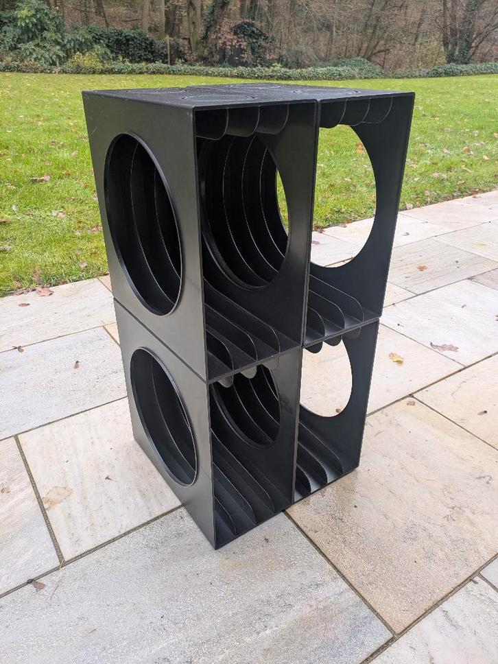 Schweizer Design 4 opbergboxen voor vinyl LP's, Cd's en Dvd's, Vinyl | Overige Vinyl, Gebruikt, Overige formaten, Ophalen