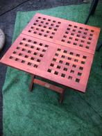 Tuintafeltje teak, Tuin en Terras, Ophalen, Gebruikt, Vierkant