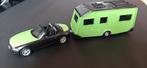BMW  Z 4 met caravan Welly, Ophalen of Verzenden, Zo goed als nieuw