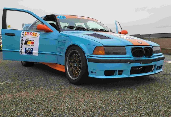 BMW 325 E36 (Trackday - Circuit), Auto's, BMW, Particulier, 3 Reeks, ABS, Benzine, Berline, 4 deurs, Handgeschakeld, Blauw, Overige kleuren