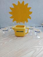 Ricard 17 CL glazen en waterkan in ceramiek 25 CL, Verzamelen, Ophalen of Verzenden, Nieuw, Waterglas