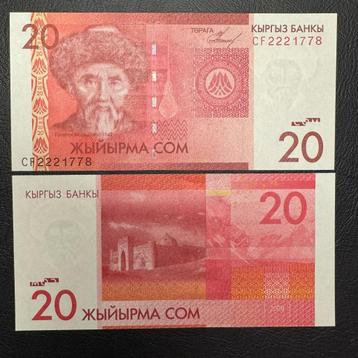 Kyrgyzstan - 20 Som 2009 - P 24 - UNC - 965(2) beschikbaar voor biedingen