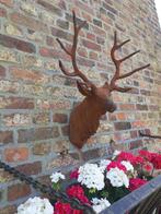 GEPATINEERDE GIETIJZEREN HERTENKOP, Tuin en Terras, Ophalen, Nieuw