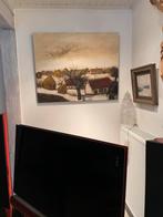 Olie op paneel Lucien van Driessche, Antiek en Kunst, Ophalen of Verzenden