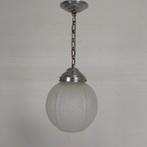 Art Deco hanglamp met ronde bol met geometrische patronen, j, Verzenden