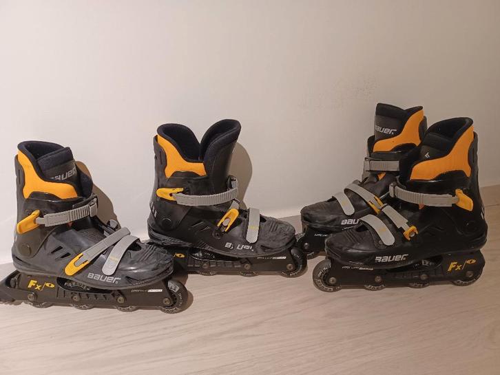 2 paar inline skates merk Bauer, Sports & Fitness, Patins à roulettes alignées, Utilisé, Bauer, Enlèvement