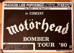 Affiche originale Motörhead Poperinge 21/03/1980 Maekeblijde, Collections, Enlèvement ou Envoi, Comme neuf