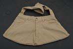 Zelfgemaakte schoudertas van jeans beige metalen drukknopen, Ophalen of Verzenden, Nieuw, Handgemaakt