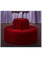 Ronde zitbank, Huis en Inrichting, Ophalen, Zo goed als nieuw, Zwart