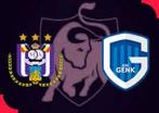 3 tickets RSC Anderlecht - KRC Genk, Tickets en Kaartjes, Losse kaart, Drie personen of meer, September