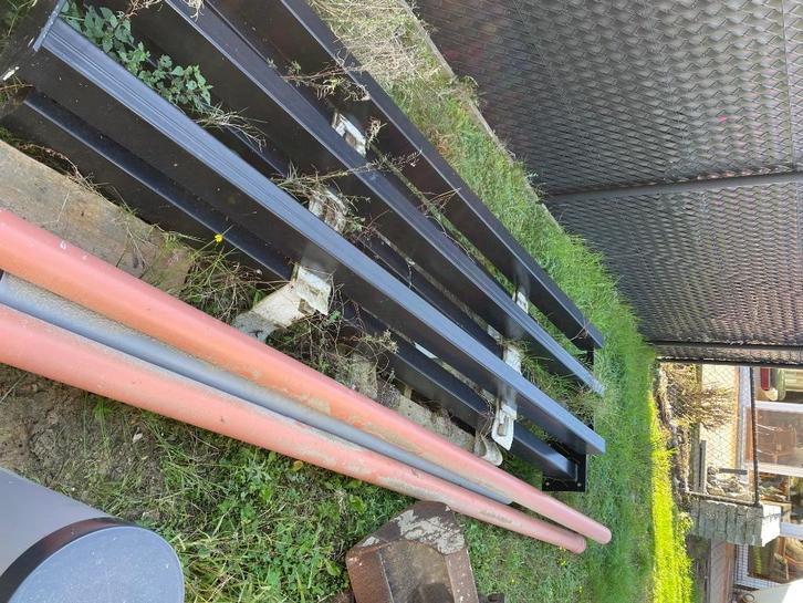 Stalen kokerkolommen zwart gelakt - nieuw, Doe-het-zelf en Bouw, Metalen, Zo goed als nieuw, Overige metalen, Ophalen