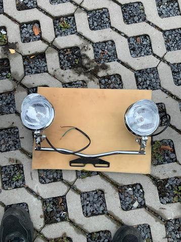 lichtbaar met 2 mistlampen chrome, geen merk beschikbaar voor biedingen