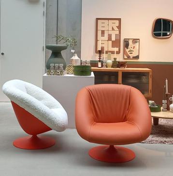 Mid-century modern fauteuils tulipe stoelen scarpa sheepskin beschikbaar voor biedingen