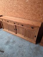 Mooie massief teakhouten dressoir 220cm, Huis en Inrichting, Ophalen, Zo goed als nieuw