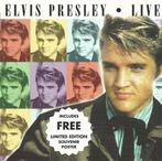 CD * ELVIS PRESLEY - LIVE  + POSTER, Comme neuf, Rock and Roll, Enlèvement ou Envoi