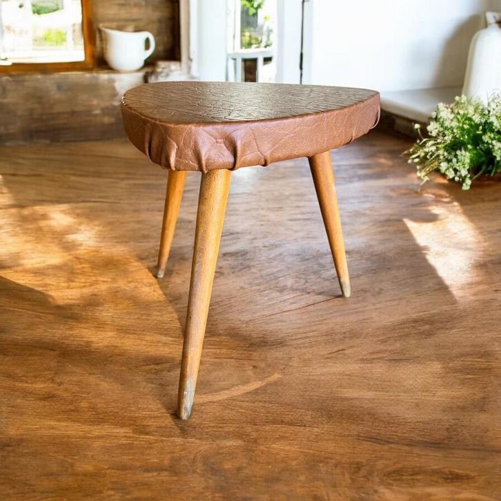 Vintage mini bijzettafeltje / plantentafeltje, Antiek en Kunst, Antiek | Meubels | Tafels, Ophalen of Verzenden