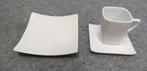 36 delig koffieservies (Wit), Huis en Inrichting, Keuken | Servies, Ophalen, Zo goed als nieuw, Effen, Compleet servies