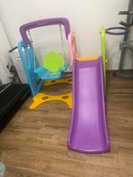 Glijbaan met schommel binnen, Kinderen en Baby's, Speelgoed | Buiten | Speeltoestellen, Ophalen, Gebruikt, Glijbaan