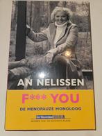 An Nelissen. F*** YOU. De menopauze monoloog., Enlèvement ou Envoi