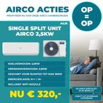 Nieuw Airco Aux 2.5kw 3.5kw 5kw 7kw split unit incl wifi, 3 vitesses ou plus, Classe énergétique A ou plus économe, 60 à 100 m³