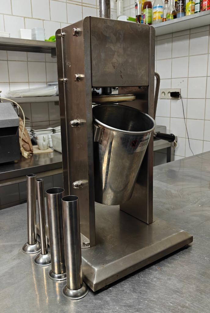 Professionele worstenvuller RVS, Zakelijke goederen, Horeca | Keukenapparatuur, Bakkerij en Slagerij, Gebruikt, Ophalen