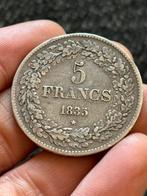 5fr Leopold I Lauwerd 1835 post b, Timbres & Monnaies, Monnaies | Belgique, Argent, Enlèvement ou Envoi, Monnaie en vrac, Argent
