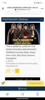 Fotoshoot ticket "the 4 hobbits" comic con Brussel 12 mei, Mai