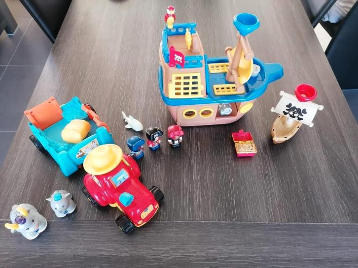speelgoed piratenboot + tractor, Kinderen en Baby's, Speelgoed | Vtech, Gebruikt, Ophalen