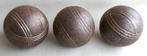 Set vintage petanque ballen (3), goede staat, Hobby en Vrije tijd, Ophalen
