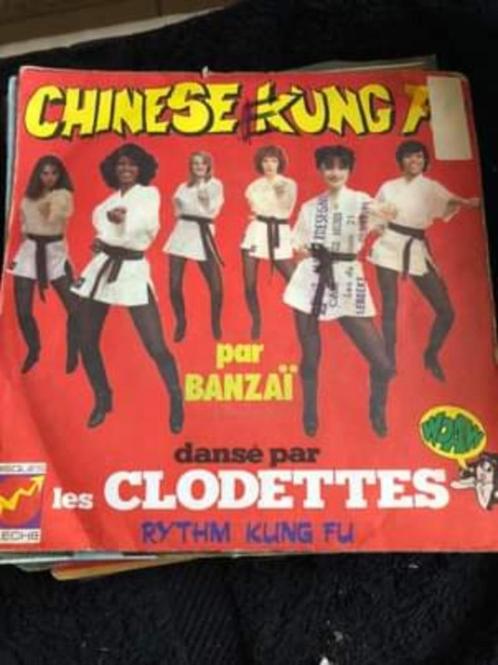 7" Banzai / Les Clodettes, Kunf fu chinois, CD & DVD, Vinyles | Pop, Utilisé, Enlèvement ou Envoi