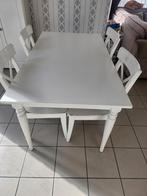Eettafel met stoelen, Huis en Inrichting, Complete eetkamers, Ophalen of Verzenden, Gebruikt, Ikea