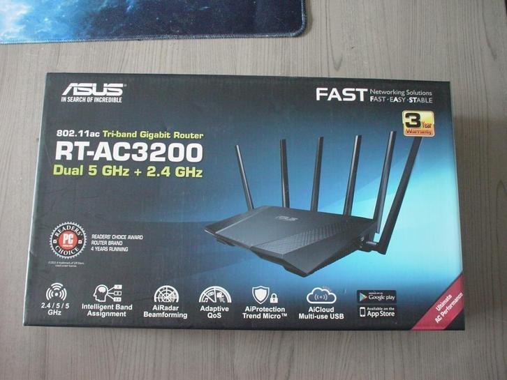 ASUS RT-AC3200 Router, Computers en Software, Routers en Modems, Zo goed als nieuw, Router, Ophalen of Verzenden