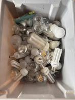 Bak met gloeilampen, spaarlampen, ledlampen en spots, Ophalen of Verzenden