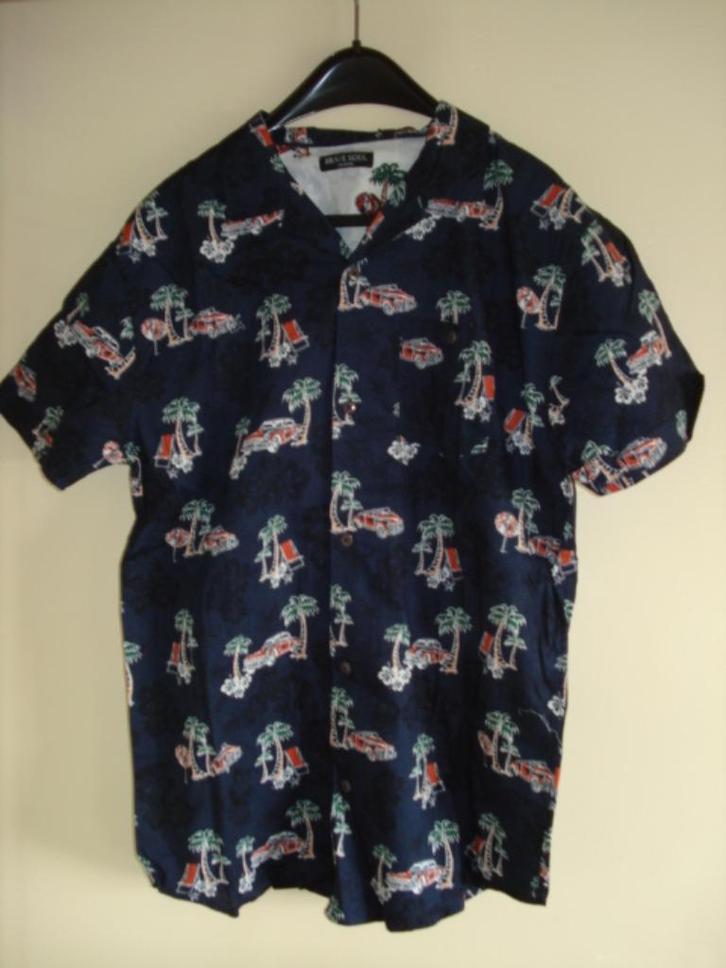 Brave Soul overhemd/chemise korte mouwen Medium blauw, Kleding | Heren, Overhemden, Nieuw, Halswijdte 38 (S) of kleiner, Blauw