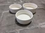 3 glazen drink-/eetpotten voor katten – €20 voor de set, Ophalen, Zo goed als nieuw